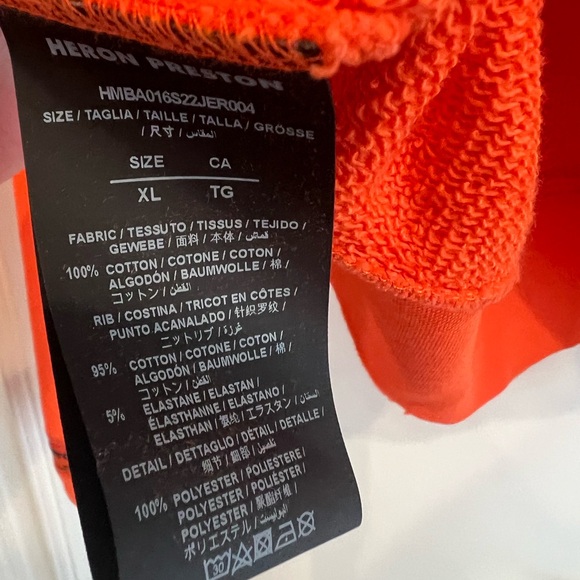 Heron Preston Flaming Skull Crewneck Size: M - Picture 8 of 12